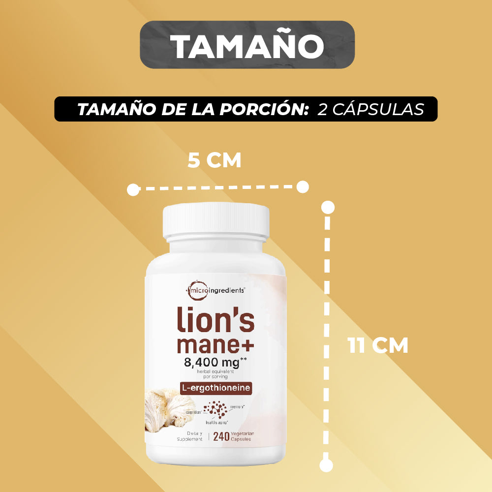 MELENA DE LEÓN CON L-ERGOTIONEÍNA